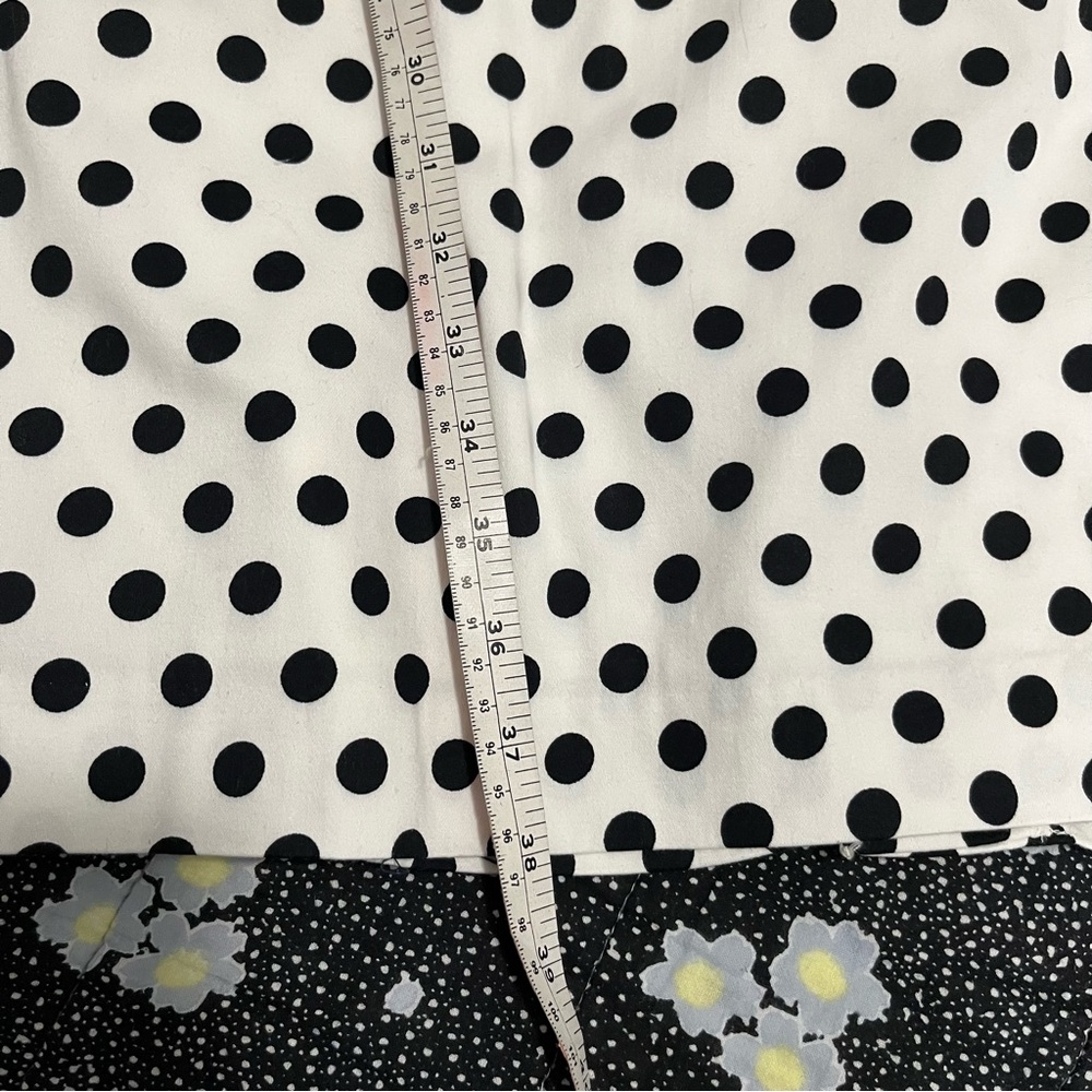 Chaps Black and White Polka Dot Dress - Picture 10 of 13